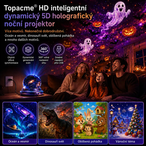 🌌🔮 Topacme® Projektor nočního světla